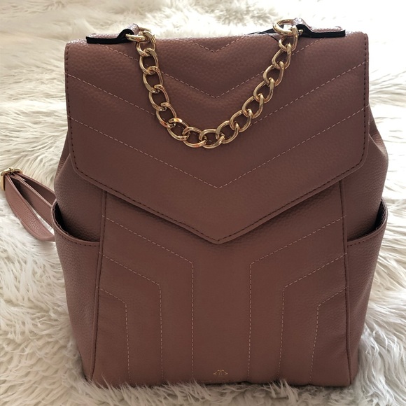 Nanette Lepore NWT!! Quilt gold chain Mauve bag - Picture 6 of 8